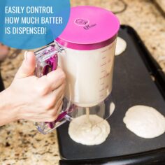 Pancake & Cupcake Batter Dispenser – Perfect Baking Tool for Cupcakes, Waffles, Muffin Mix, Crepes, Cake or Any Baked Goods