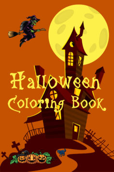 Halloween Coloring Book: Spooky and Fun Coloring Book for Kids and Adults