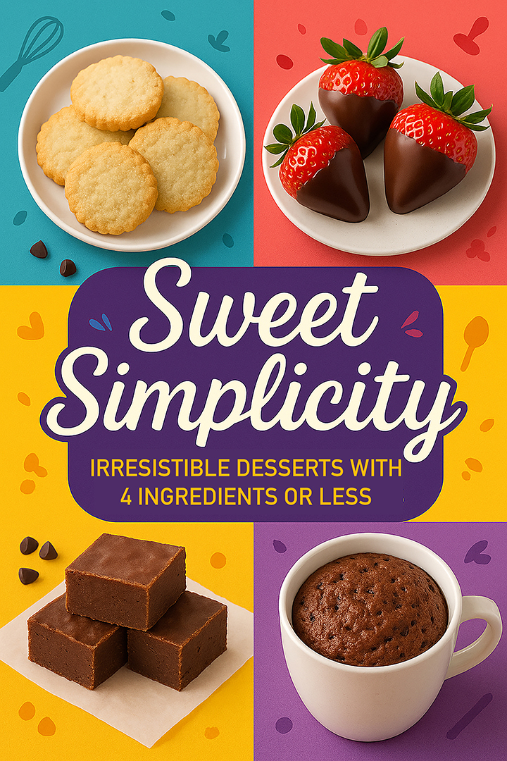 Sweet Simplicity: Irresistible Desserts with 4 Ingredients or Less